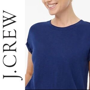 J.CREW | BLUE Girlfriend crewneck tee VINTAGE NAVY | M